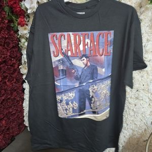 Vintage license scar face t- shirt in sizes Medium- 2XL